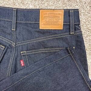 NEW Levi's Premium Baggy Dad Barrel Jeans Women's 27 Indigo Dark Wash 30" Inseam
